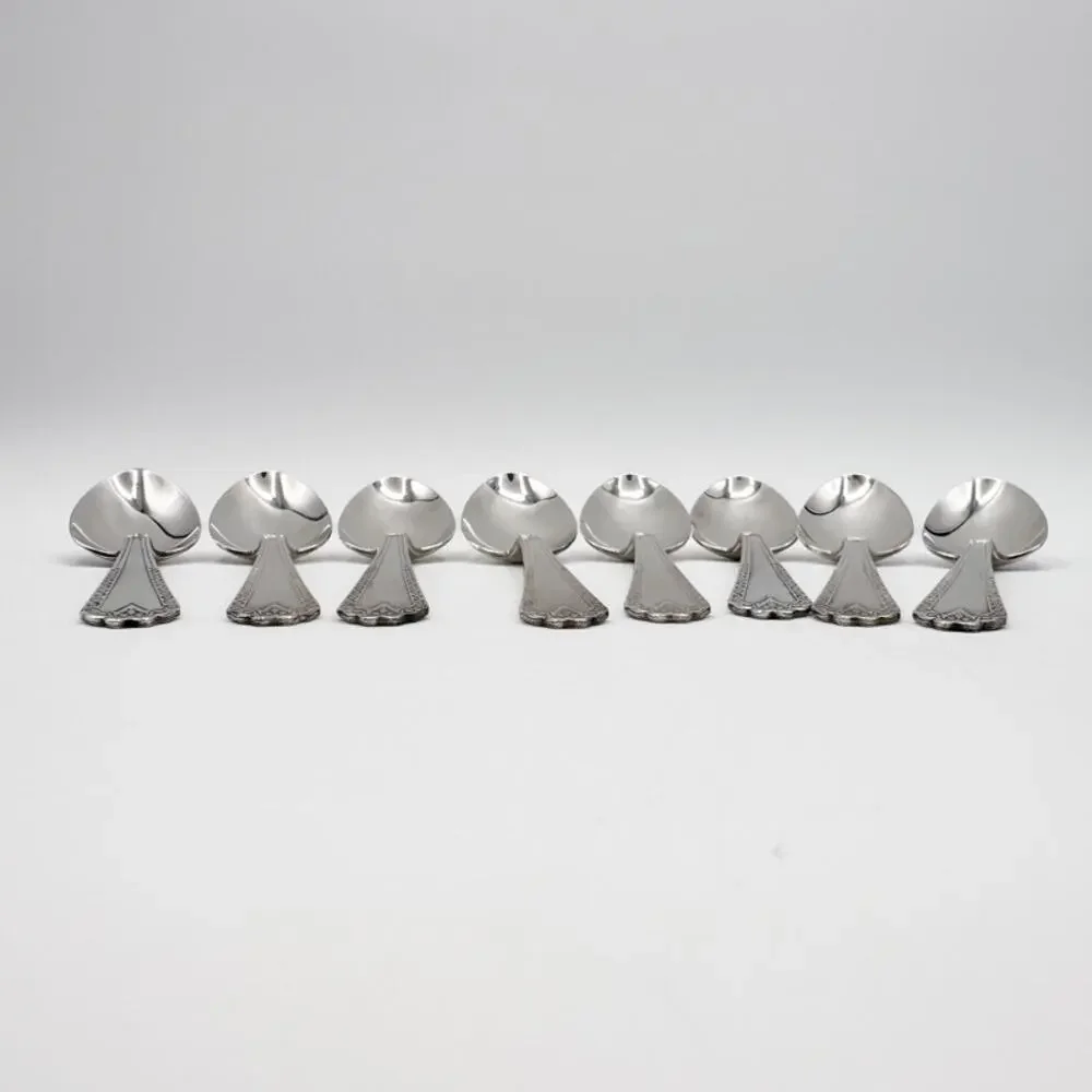 Atq Art Deco National Silver Co EPNS Silver Plate Tea Spoons 